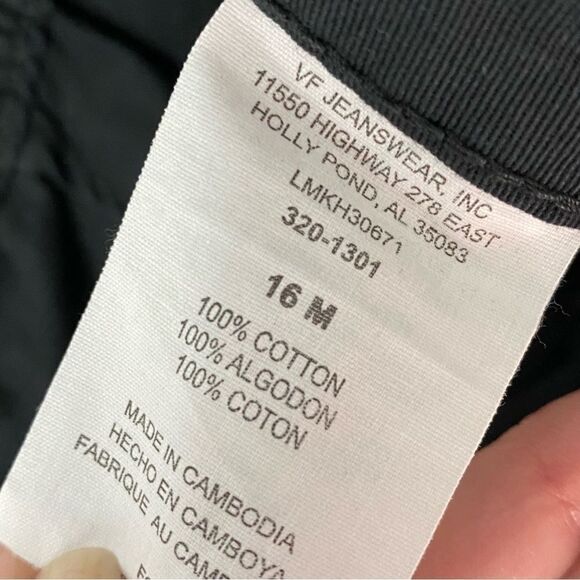 Lee Women’s Relaxed Fit Mid Length Navy Blue Capri size 16M - Picture 5 of 5